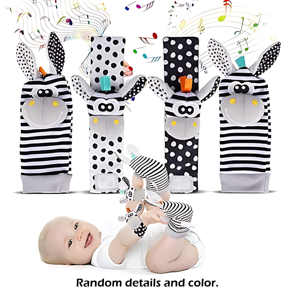 Musical Instrument Rattle - 4 pçs/set bebê infantil chocalho de