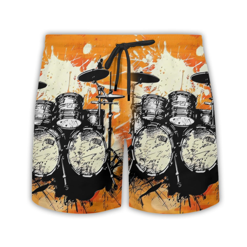 Musical Instrument Hawaii - Homens amantes do tambor Shorts de