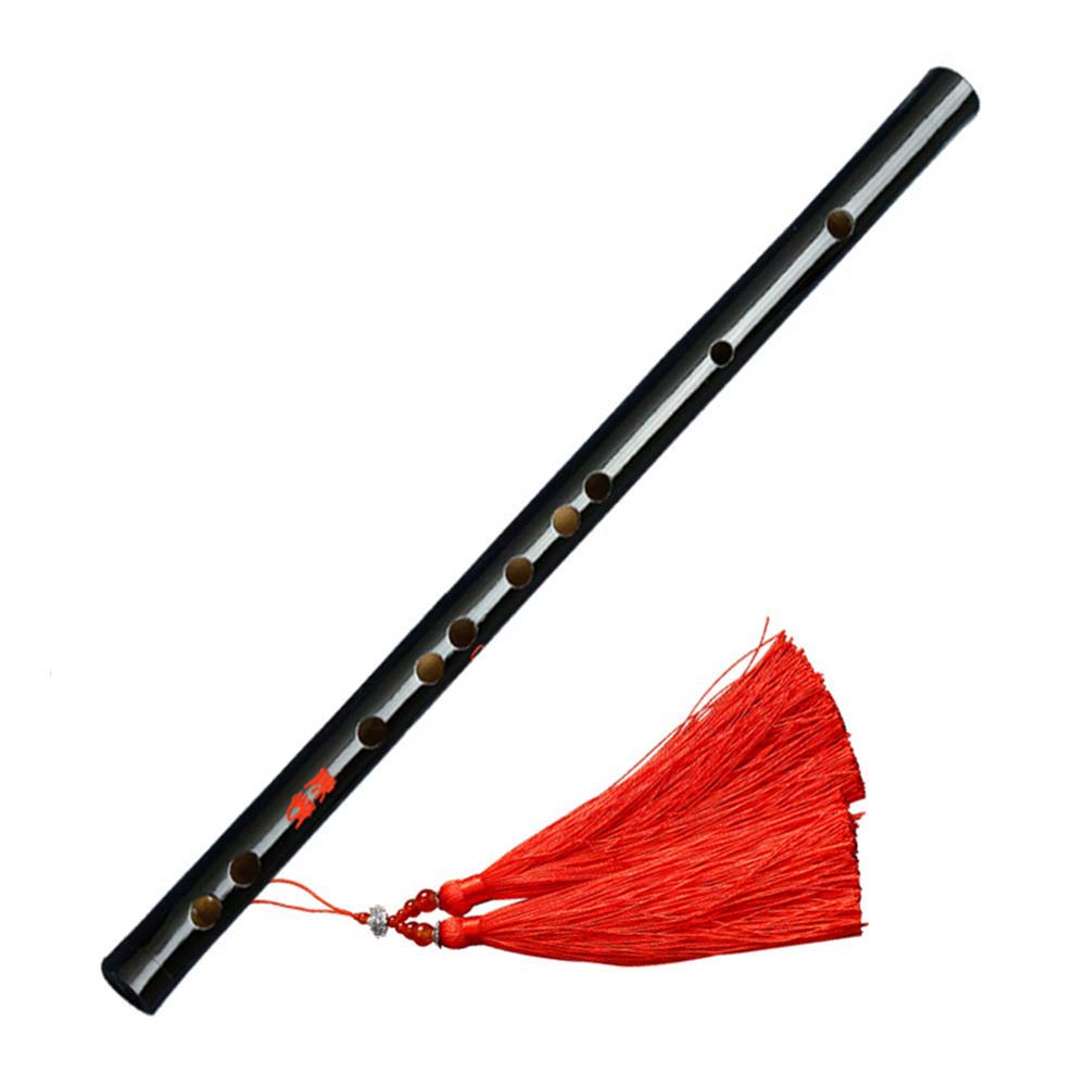 Musical Instrument Fife - Flauta Transversal de Bambu Preta N1N