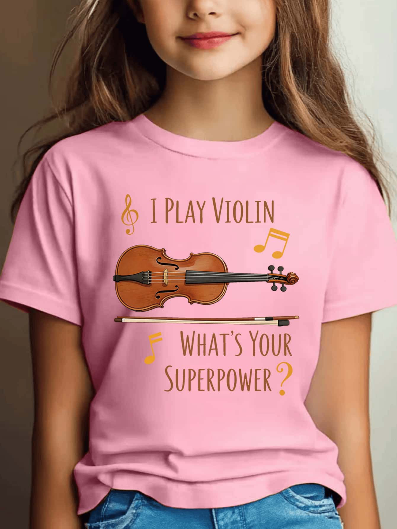 Musical Instrument Family - Camiseta Infantil com Estampa de Notas