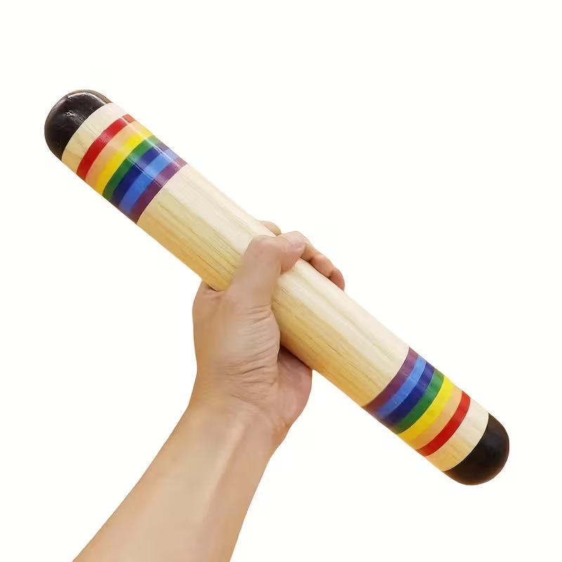 Rain Stick Percussion - Bastão de chuva de madeira, instrumento