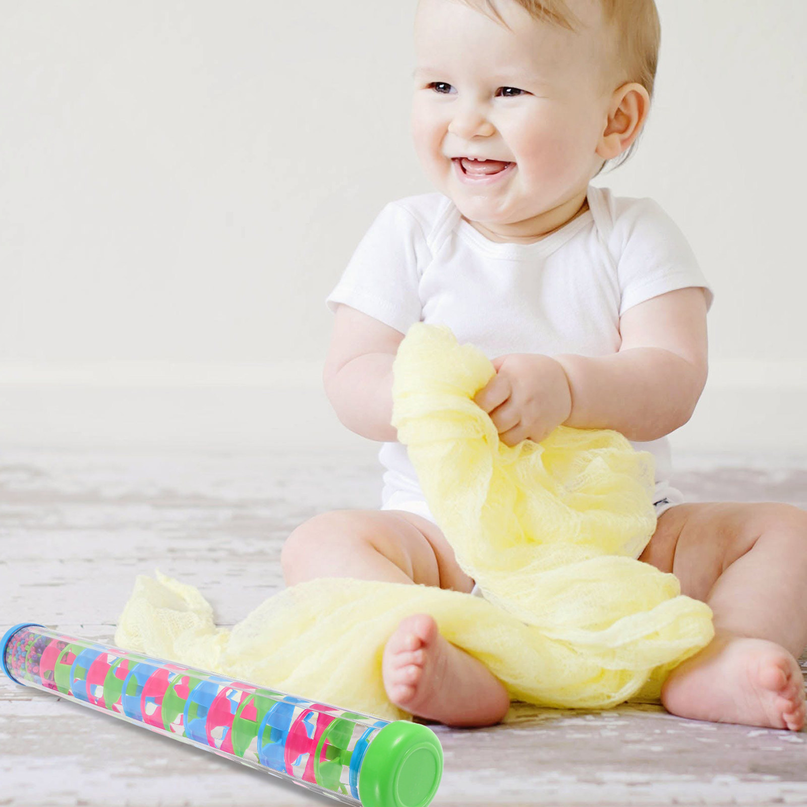 Rain Stick Percussion - 2 Peças de Instrumento Musical Espiral