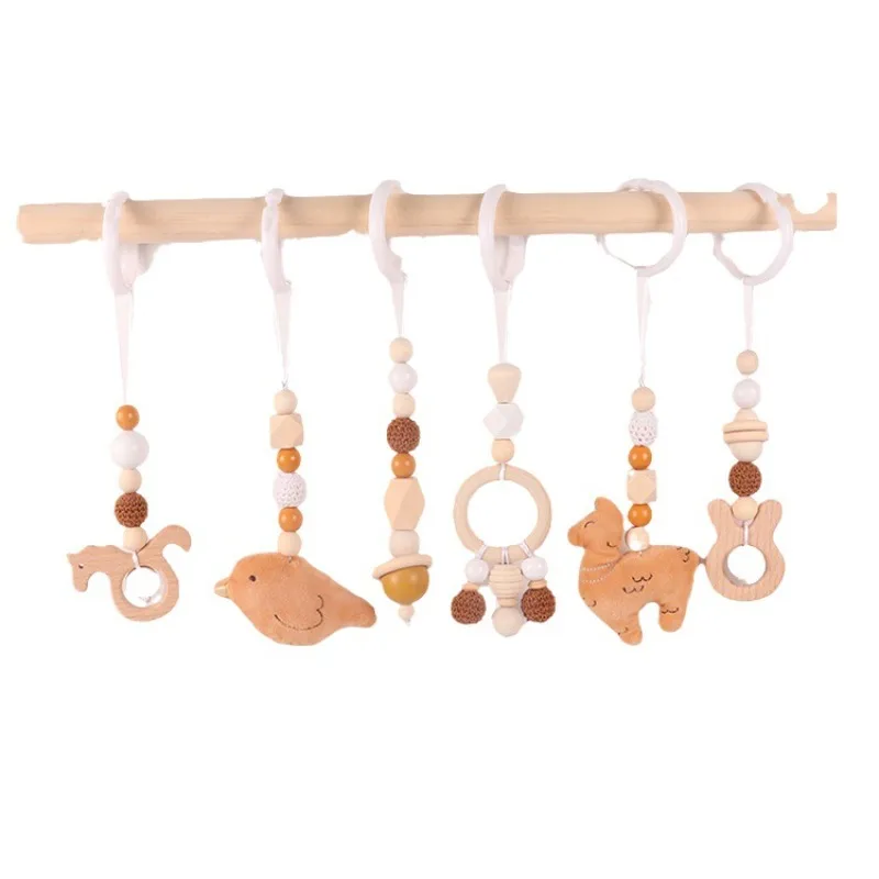 Musical Instrument Rattle - 6 pçs de madeira brinquedos do