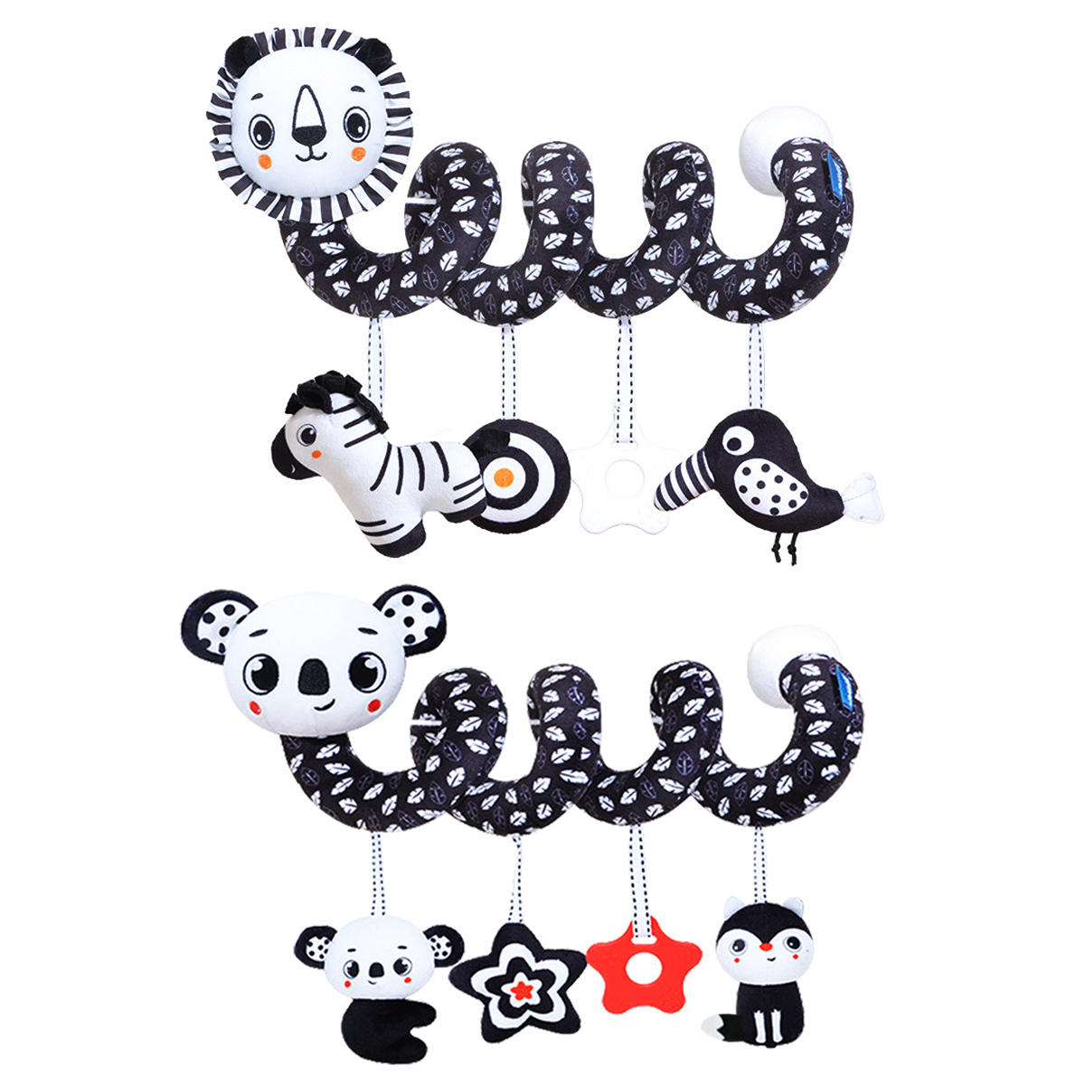 Musical Instrument Rattle - Brinquedos pendurados em espiral de pelúcia