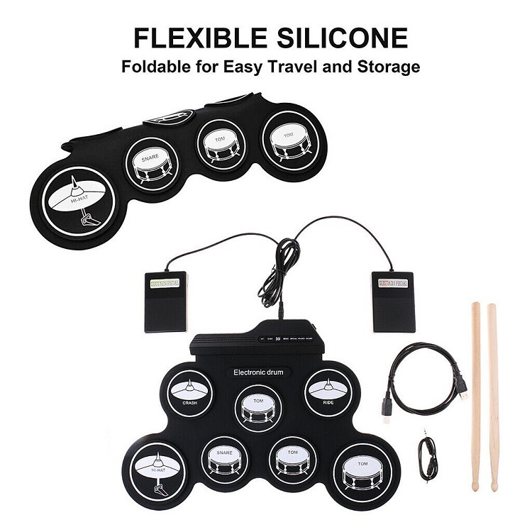 Kit de Bateria Eletrônica Prof - Musical Instrument Kit avaliação e preço