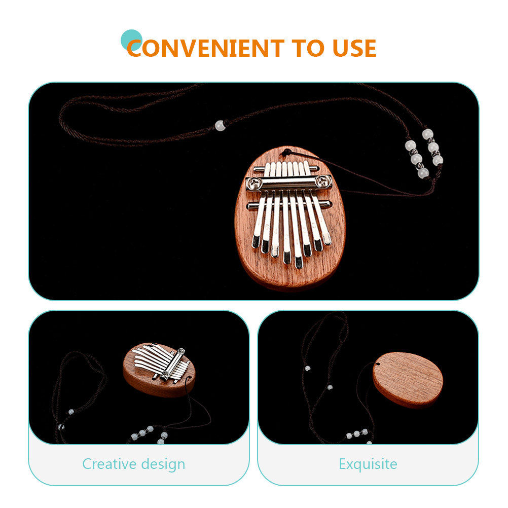 Kalimba de 8 Teclas com Cordão - Musical Instrument Family avaliação e preço
