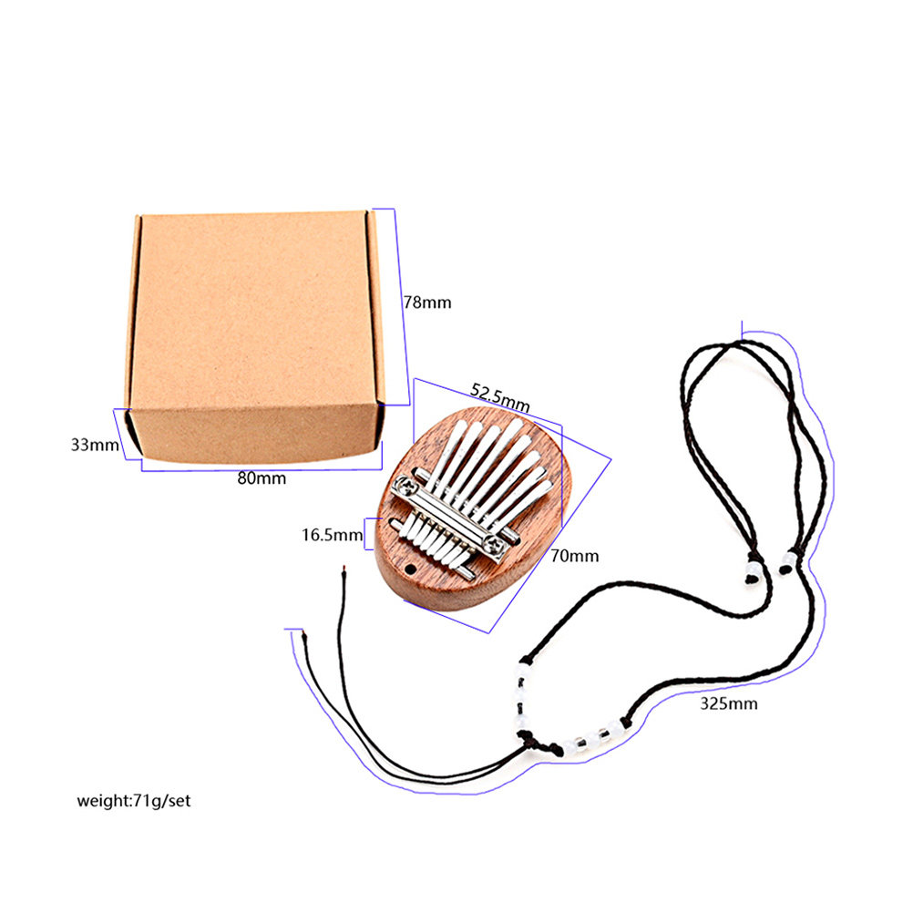 Kalimba de 8 Teclas com Cordão - Musical Instrument Family avaliação e preço