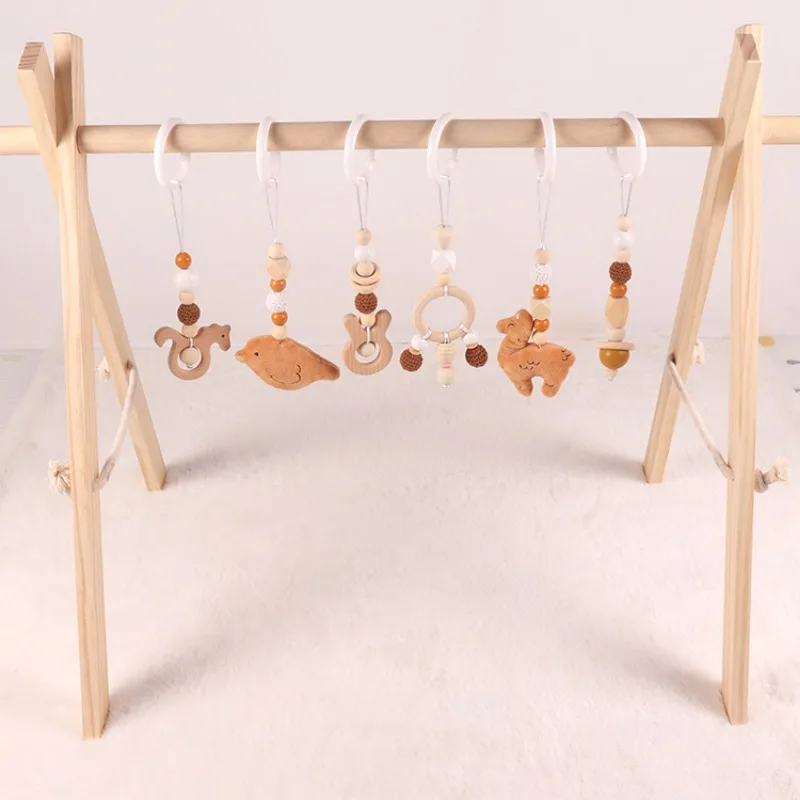 6 pçs de madeira brinquedos do - Musical Instrument Rattle avaliação e preço