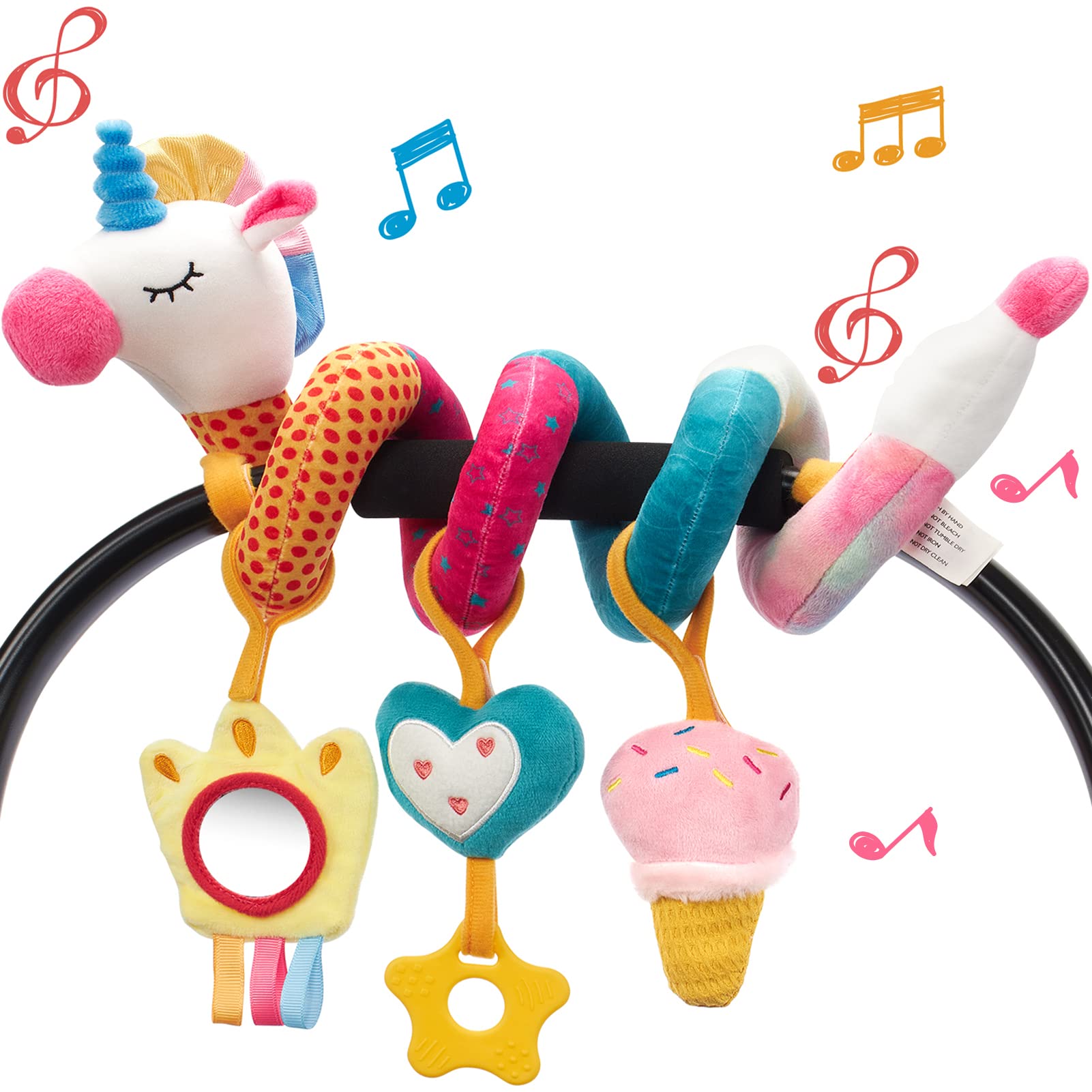 Assento de carro brinquedos pa - Musical Instrument Rattle avaliação e preço