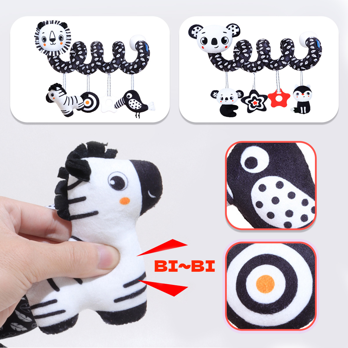 Brinquedos pendurados em espir - Musical Instrument Rattle avaliação e preço