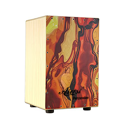 Cajon de Madeira Colorido, Ins - Musical Instrument Kit avaliação e preço