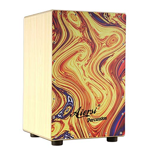 Cajon de Madeira Colorido, Ins - Musical Instrument Kit avaliação e preço